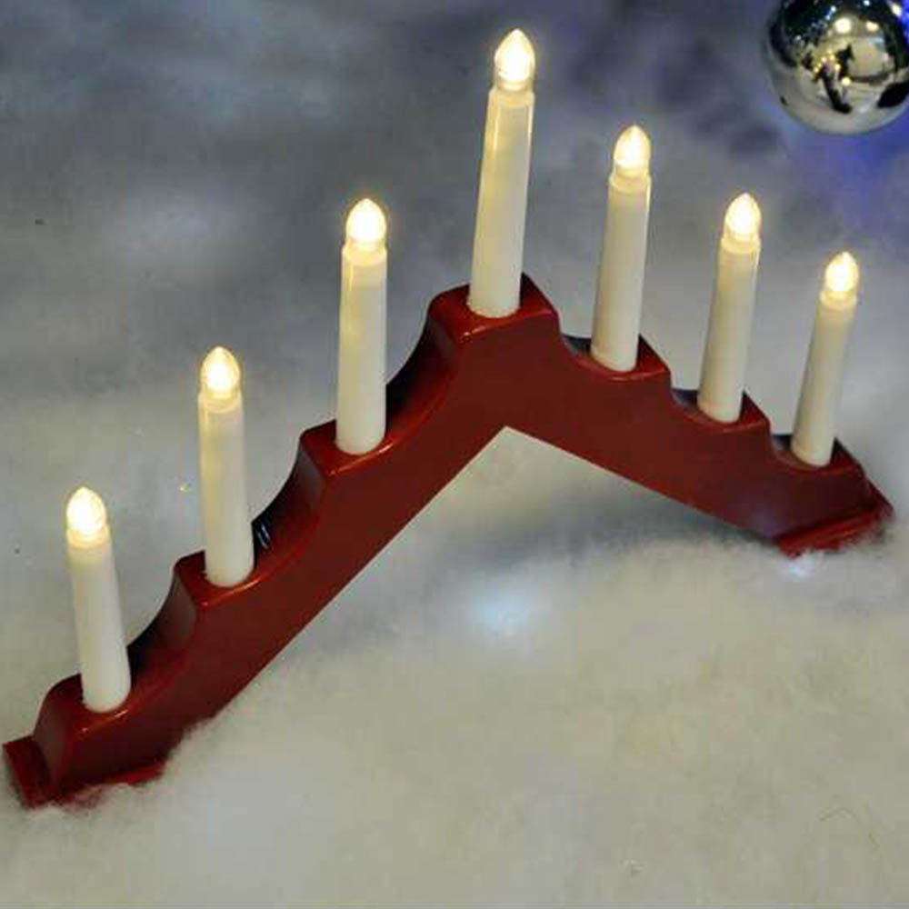 Battery Operated Christmas Candle Bridge | Bonningtons