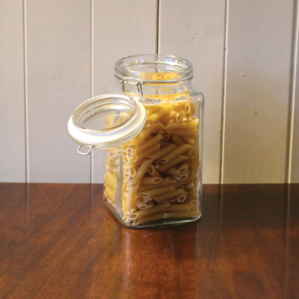 large clip top jars