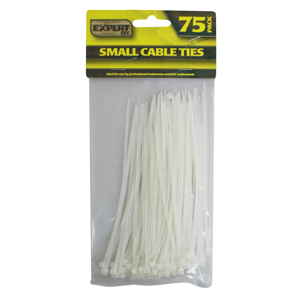 75 Pack Of 14.5Cm Small Cable Ties Bonningtons