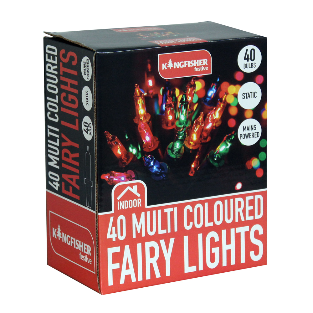 40 Multi Coloured Fairy Lights Bonningtons