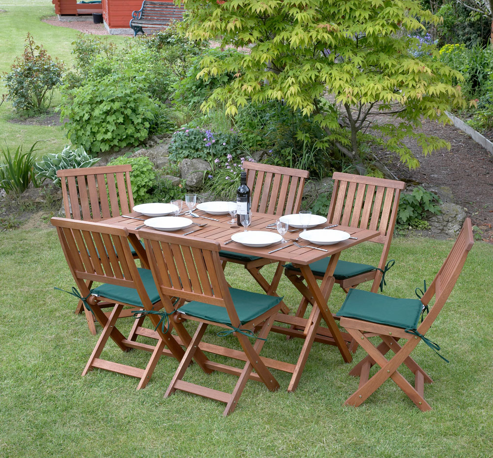 7 Piece Concord Hardwood Garden Furniture Set Bonningtons