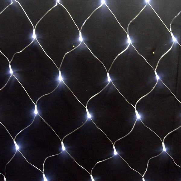 160 Bright White Multi Action Led Xmas Net Lights Bonningtons