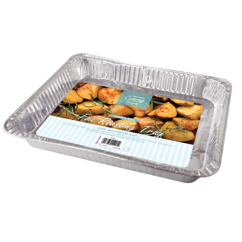Jumbo 16 Inch Foil Rectangular Roasting Tray Bonningtons