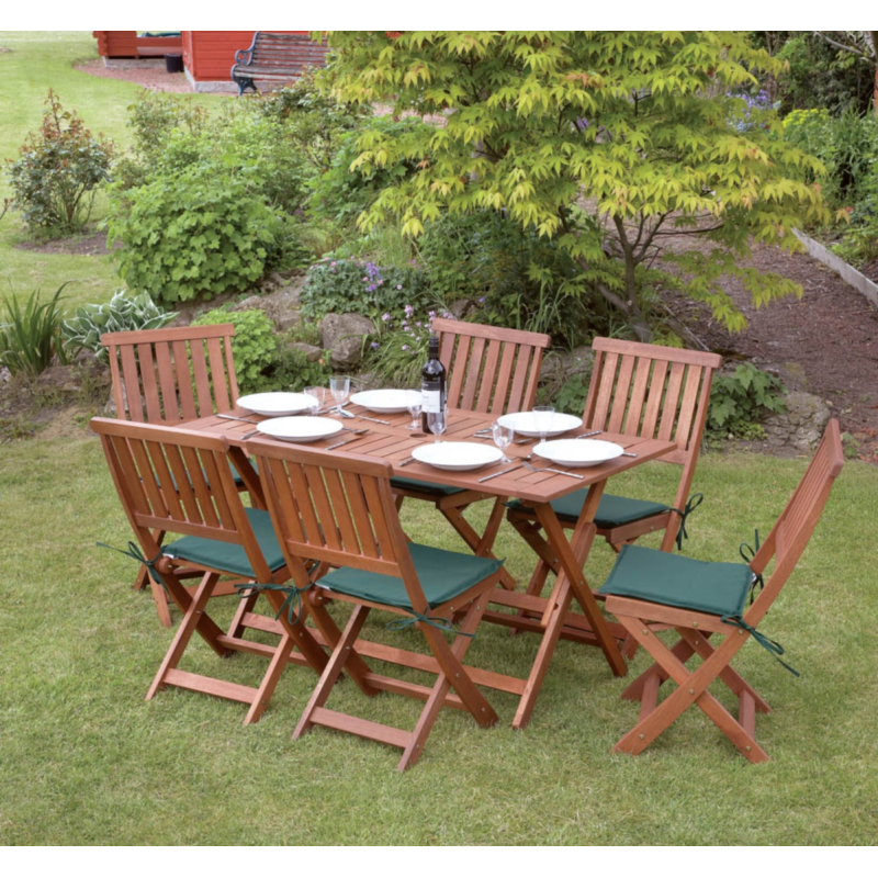 7 Piece Concord Hardwood Garden Furniture Set | Bonningtons