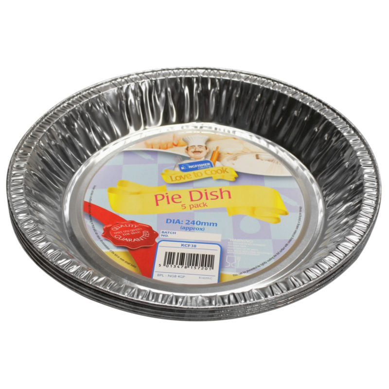 Pack Of 5 Foil Pie Dishes Bonningtons