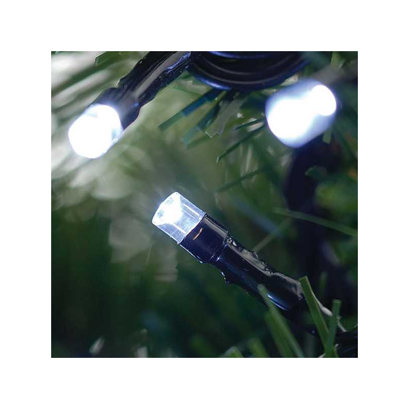 100 Bright White Static Led Christmas Lights Bonningtons