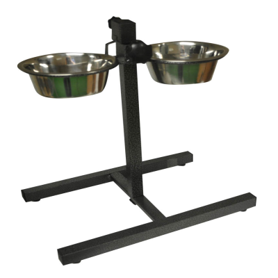 Stainless Steel Pet Bowl Set with Adjustable Stand