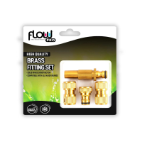 Garden Pro Master Brass Hose Fitting Set