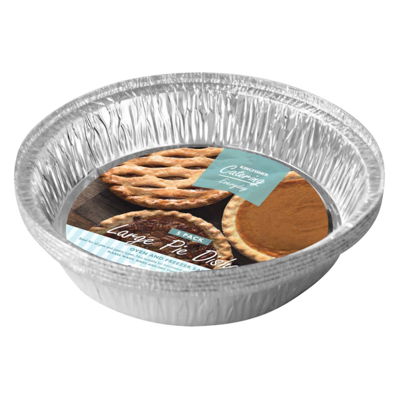 5 Pack Of Large Foil Pie Dishes Bonningtons