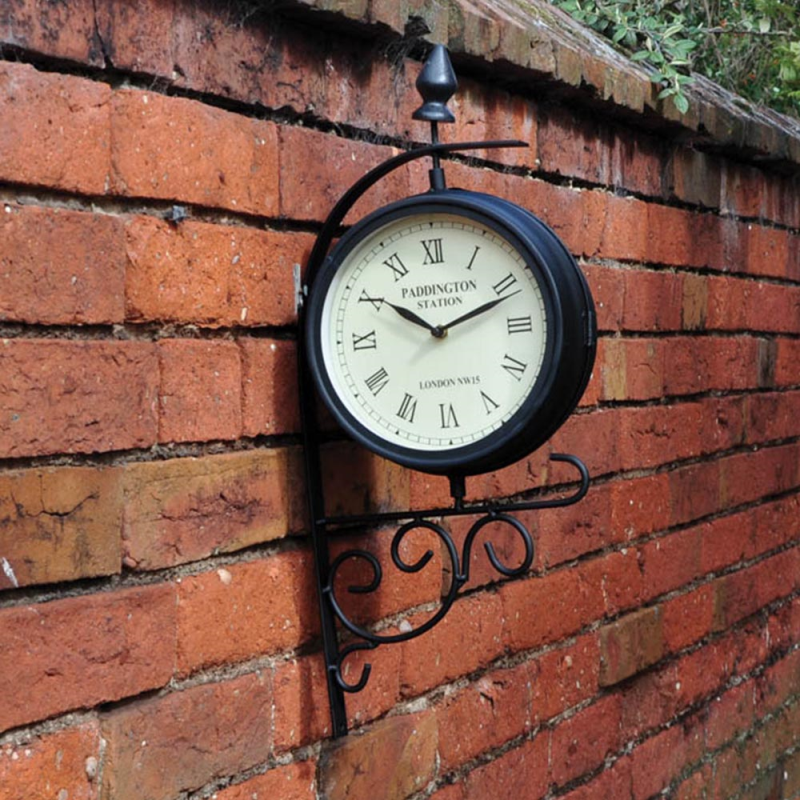 Victorian Station Style Garden Clock Bonningtons