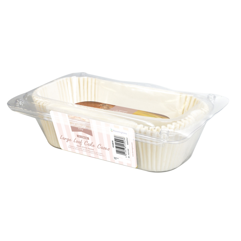 15 Pack Of Large Loaf Cake Cases Bonningtons