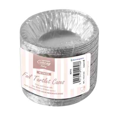40 Pack of Small Foil Pie Tartlet Cases