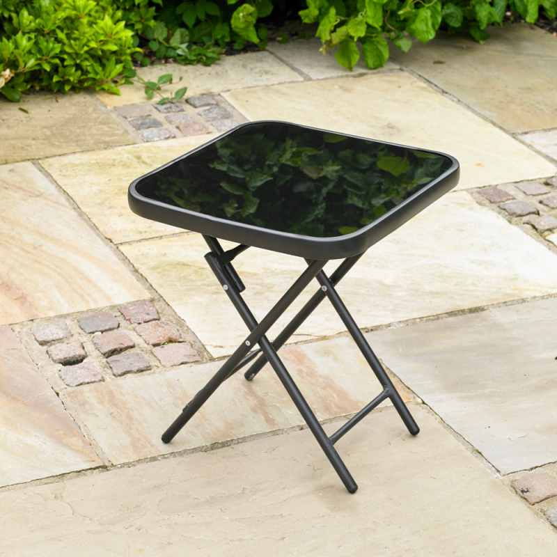 Folding Drinks Side Garden Patio Table Bonningtons