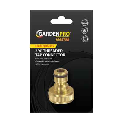 Garden Pro Master Brass Threaded Tap Connector