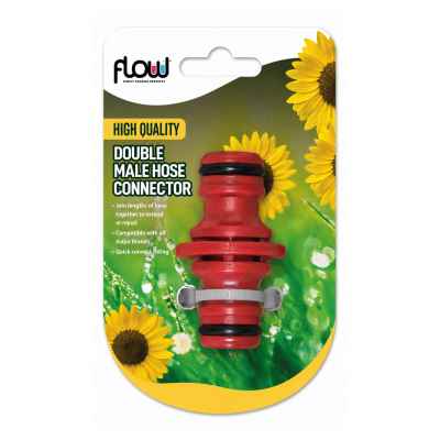Garden Pro Snap On Double Male Hose Pipe Adapter