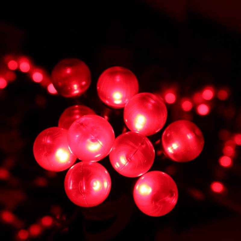 200 Red Large Berry String Lights | Bonningtons