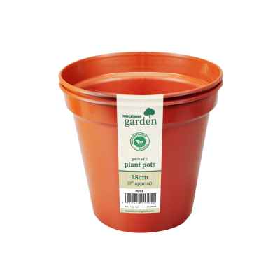 2 Pack x 18cm(7in) Plant Pots