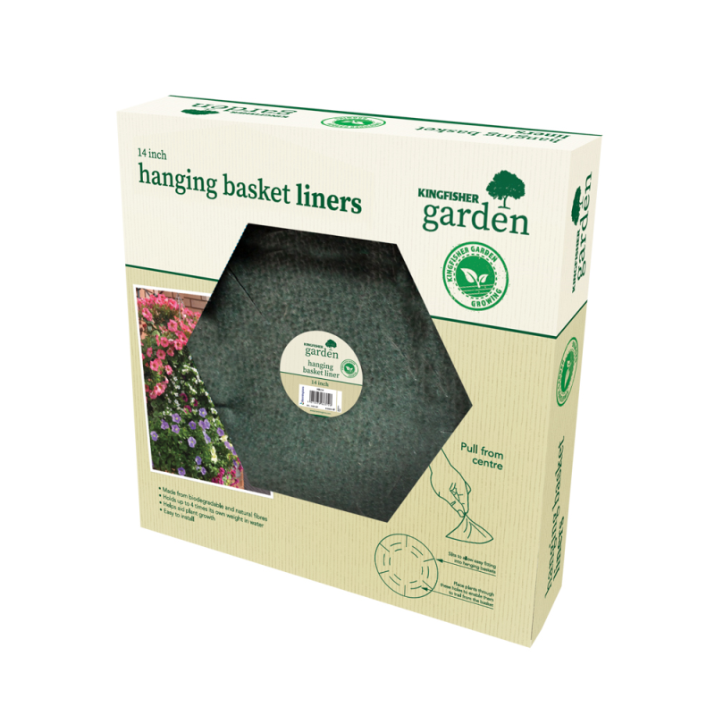 14In Jute Hanging Basket Liner Bonningtons