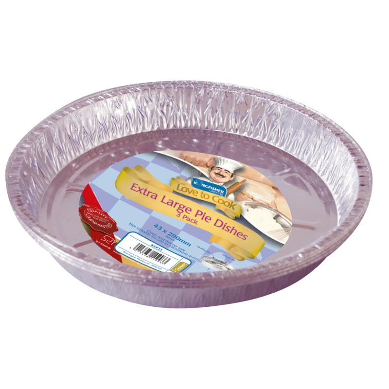 3 Pack Of Extra Large Foil Pie Dishes Bonningtons