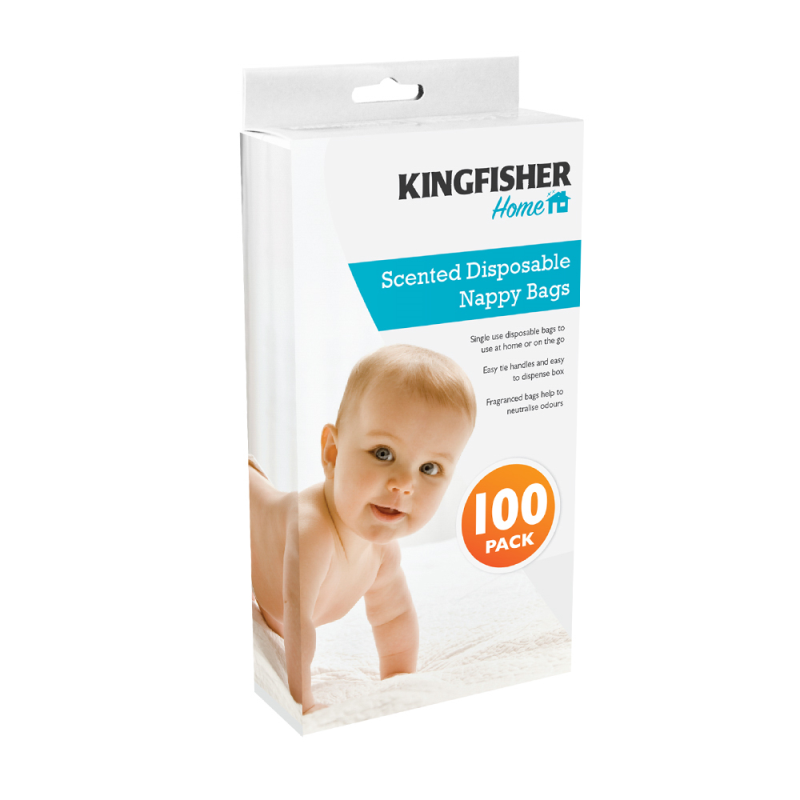 100 Pack Disposable Nappy Bags Bonningtons