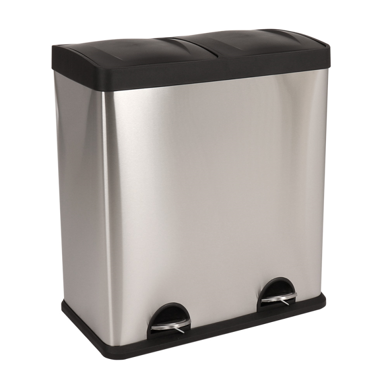 60L Double Slim Step Bin | Bonningtons