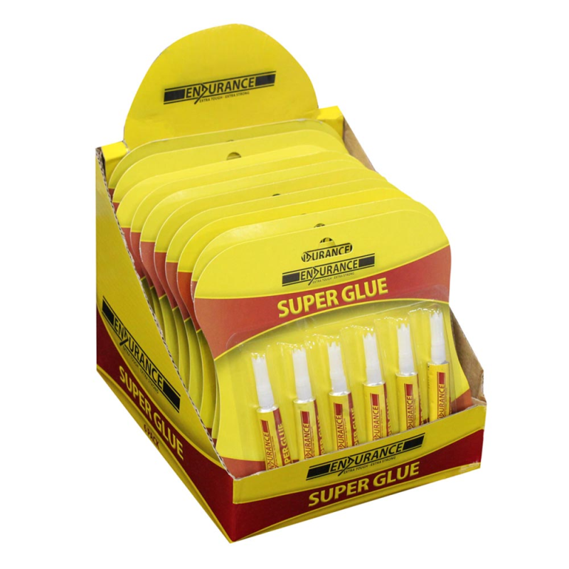 6 Pack Of Super Glue Tubes Bonningtons