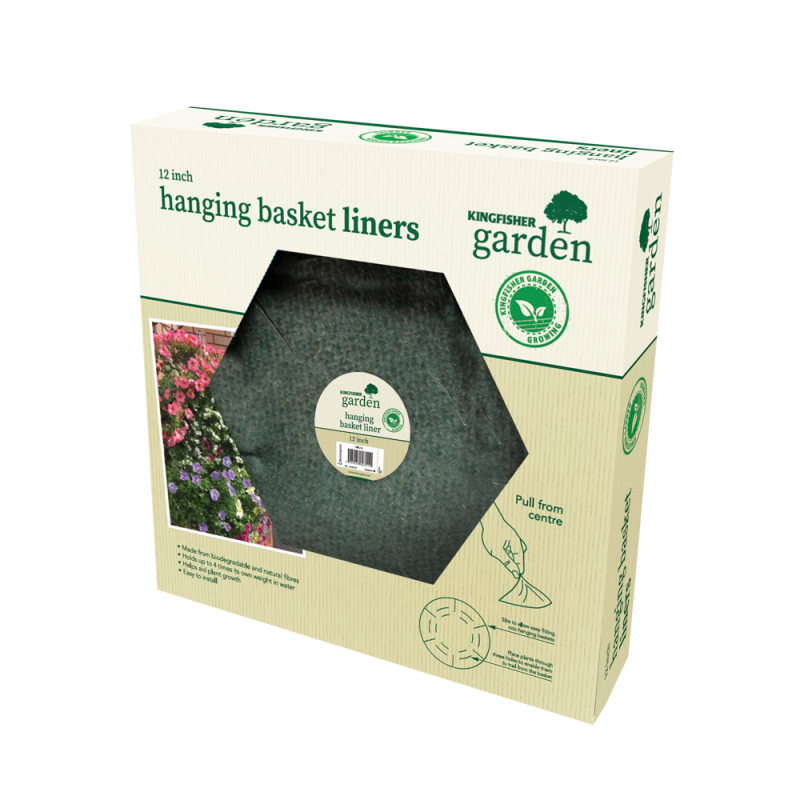 12In Jute Hanging Basket Liner Bonningtons