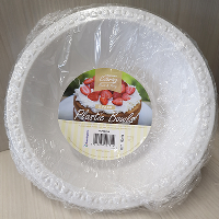 8 Pack of 22oz White Plastic Disposable Bowls