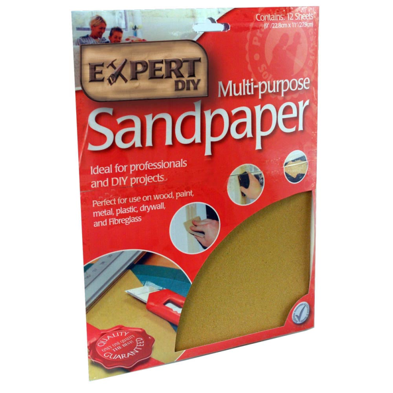 10 Sheets Assorted Sandpaper Bonningtons