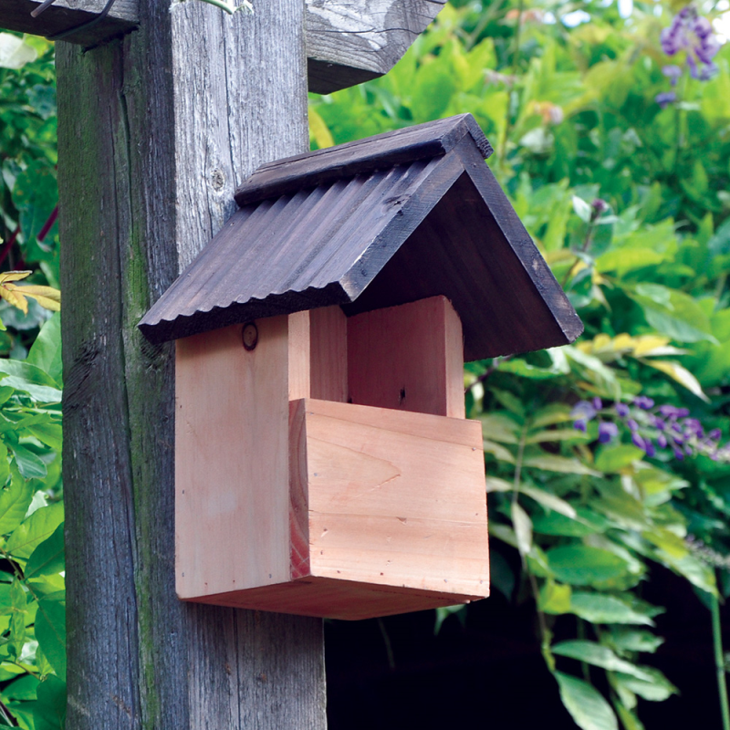 Deluxe Wooden Bird Nesting Box  Bonningtons