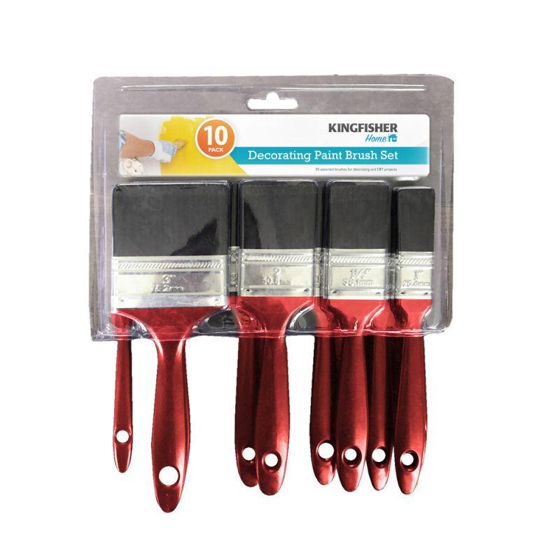 10 Piece Paint Brush Set Bonningtons
