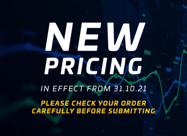 Pricing update 31.10.21