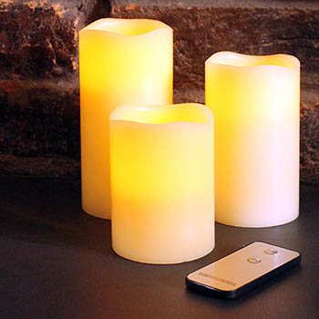 3 Flame Free Battery Operated Candles